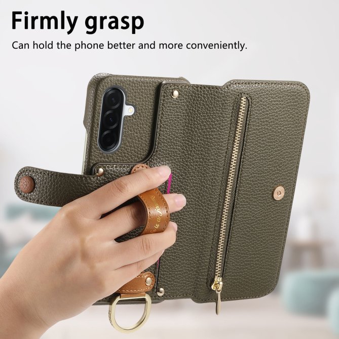 Housse Samsung Galaxy A27 RFID zippée wallet PU premium