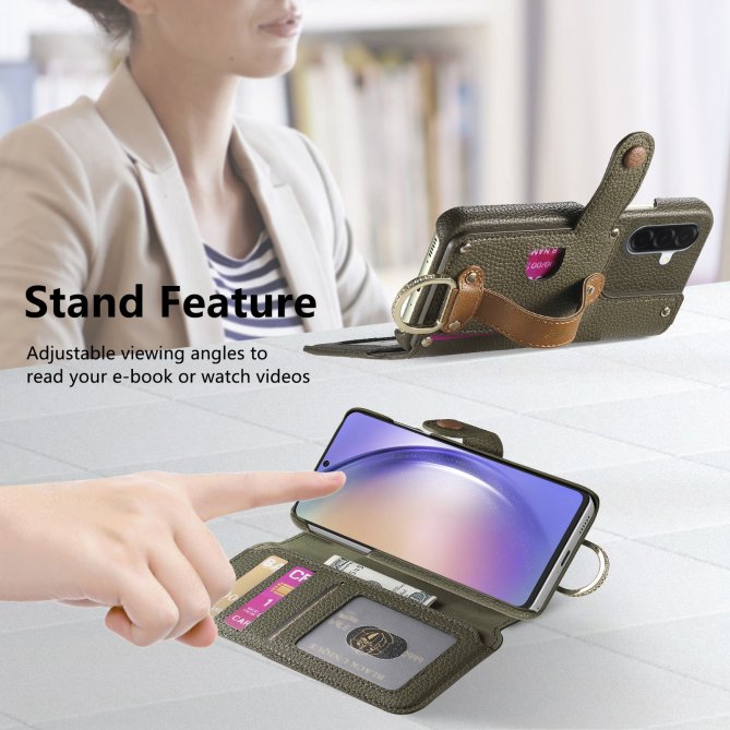 Housse Samsung Galaxy A27 RFID zippée wallet PU premium