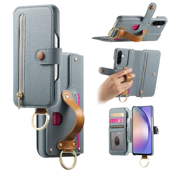 Housse Samsung Galaxy A27 RFID zippée wallet PU premium