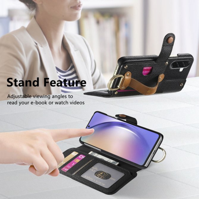 Housse Samsung Galaxy A27 RFID zippée wallet PU premium