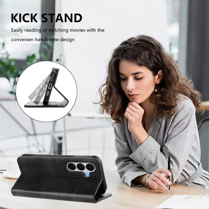 Housse Samsung Galaxy A27 RFID texture rétro wallet