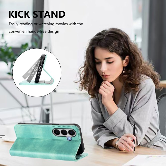 Housse Samsung Galaxy A27 RFID texture rétro wallet