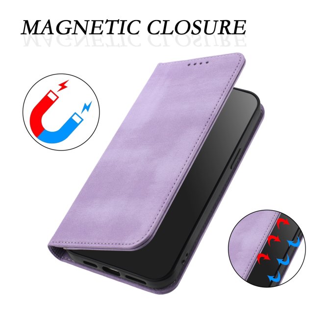 Housse Samsung Galaxy A27 RFID texture rétro wallet