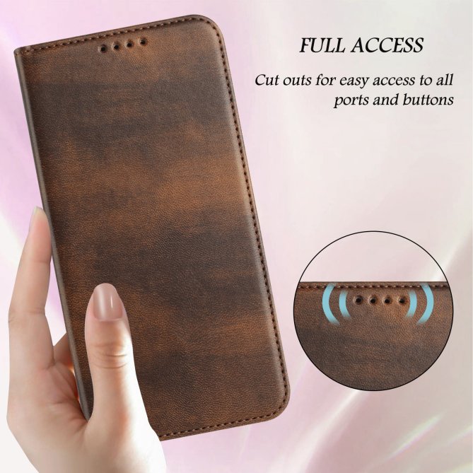 Housse Samsung Galaxy A27 RFID texture rétro wallet