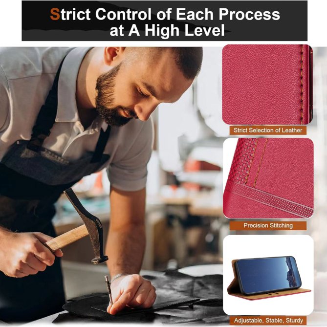 Coque Samsung Galaxy A27 cuir grille L béquille porte-cartes