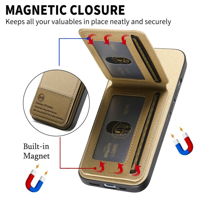 Coque Samsung Galaxy A27 tissu RFID PC TPU porte-cartes