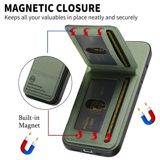 Coque Samsung Galaxy A27 tissu RFID PC TPU porte-cartes