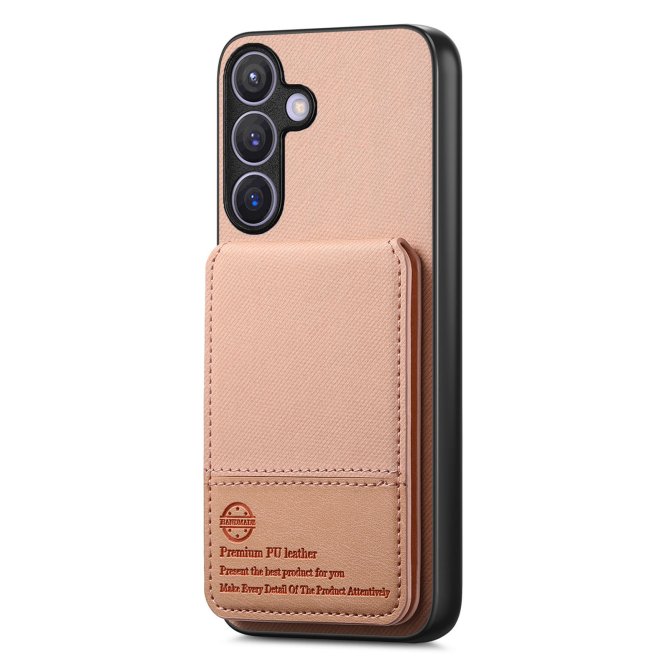 Coque Samsung Galaxy A27 tissu RFID PC TPU porte-cartes