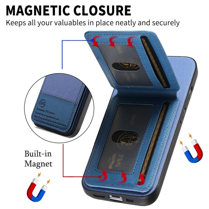 Coque Samsung Galaxy A27 tissu RFID PC TPU porte-cartes