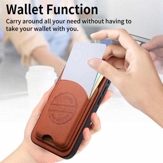 Coque Samsung Galaxy A27 twill PC TPU porte-cartes magnétique amovible