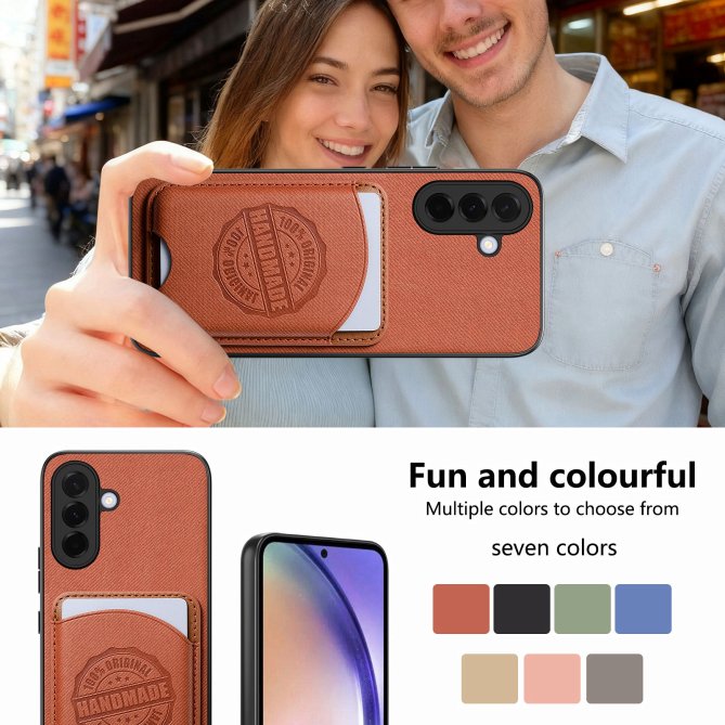 Coque Samsung Galaxy A27 twill PC TPU porte-cartes magnétique amovible