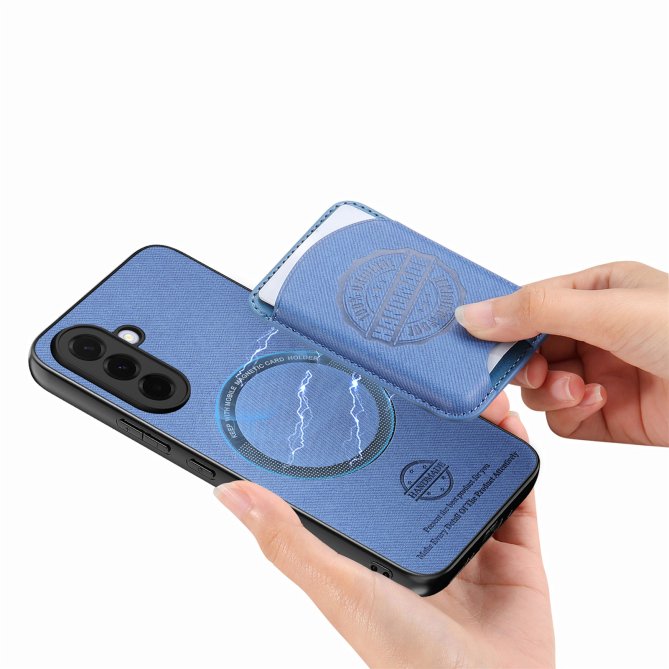 Coque Samsung Galaxy A27 twill PC TPU porte-cartes magnétique amovible