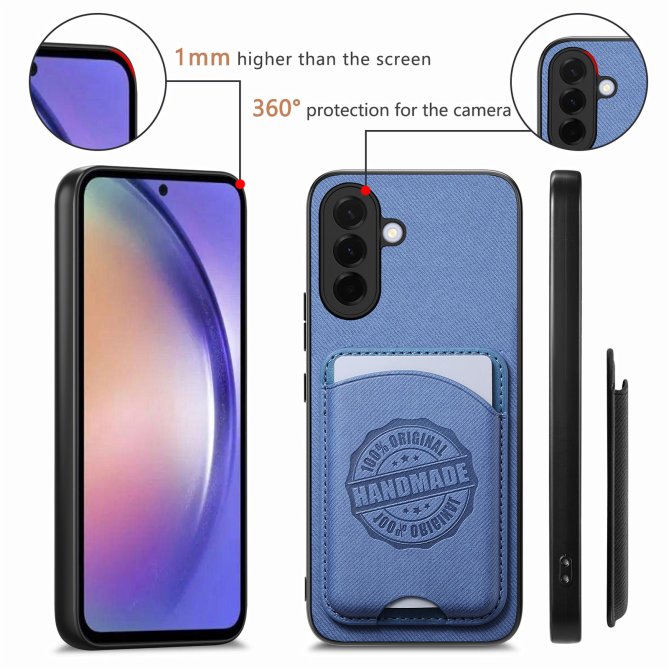 Coque Samsung Galaxy A27 twill PC TPU porte-cartes magnétique amovible