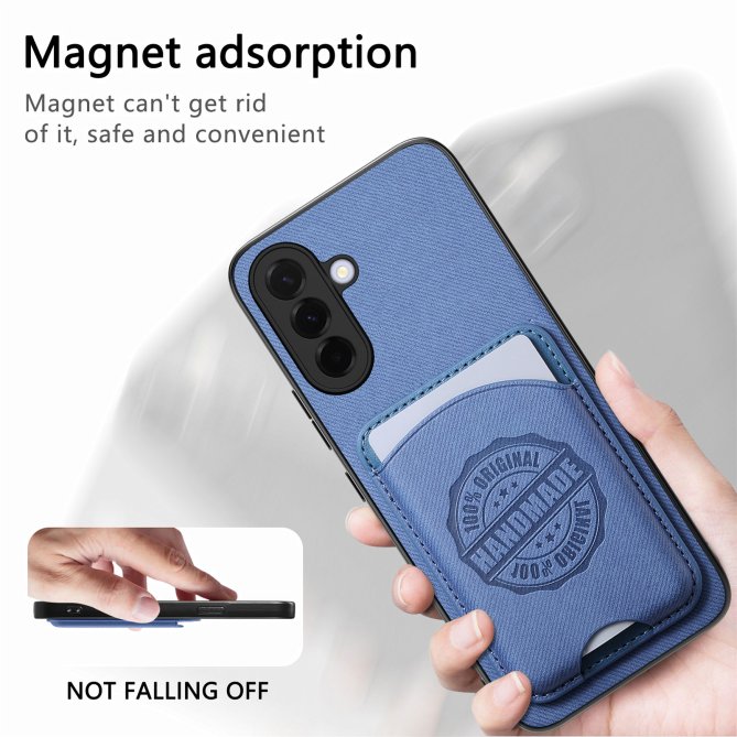 Coque Samsung Galaxy A27 twill PC TPU porte-cartes magnétique amovible