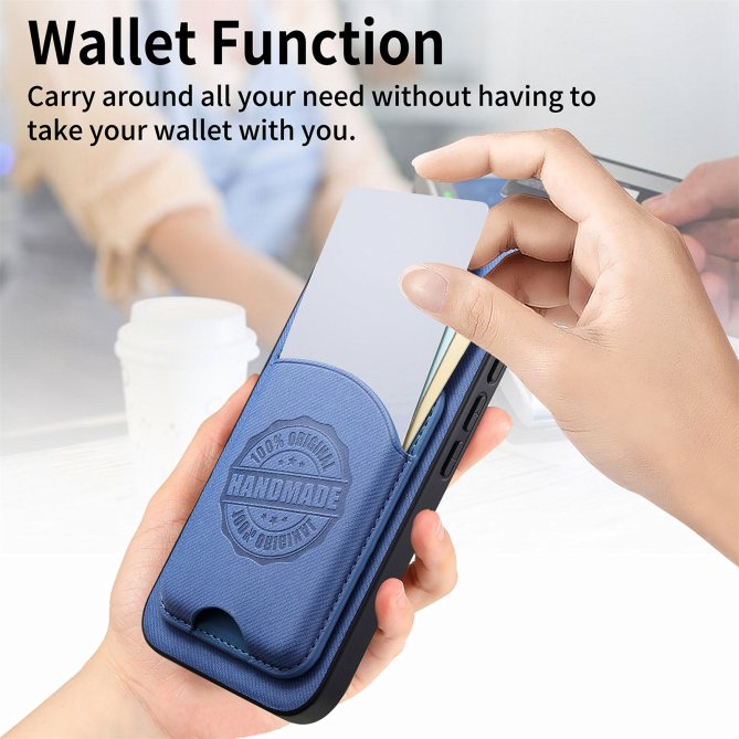 Coque Samsung Galaxy A27 twill PC TPU porte-cartes magnétique amovible