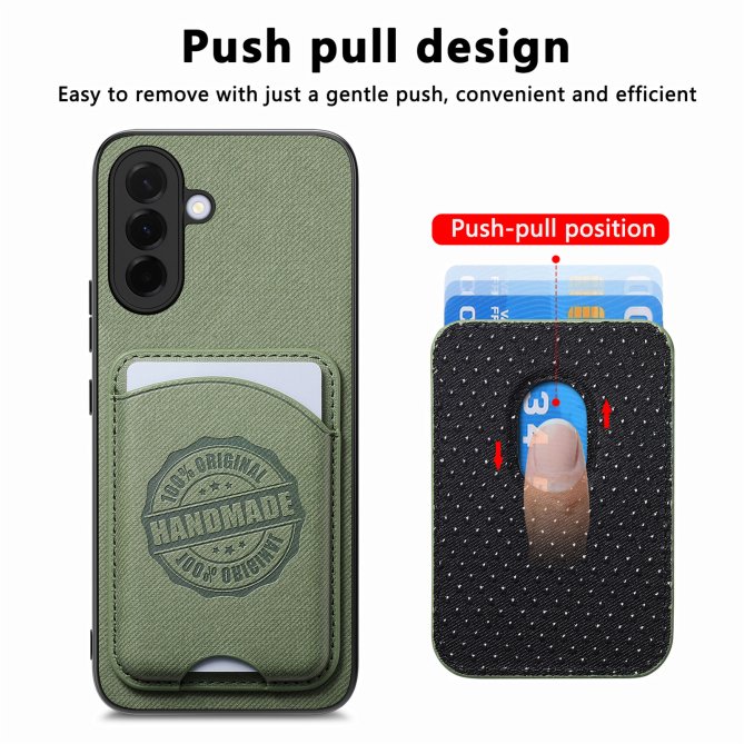 Coque Samsung Galaxy A27 twill PC TPU porte-cartes magnétique amovible