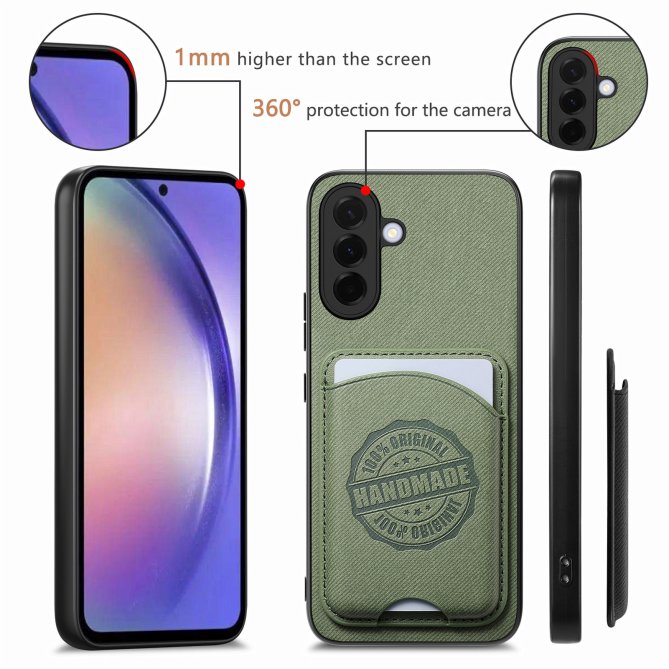 Coque Samsung Galaxy A27 twill PC TPU porte-cartes magnétique amovible