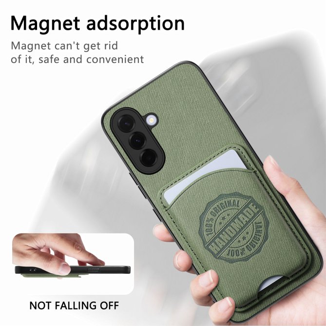Coque Samsung Galaxy A27 twill PC TPU porte-cartes magnétique amovible