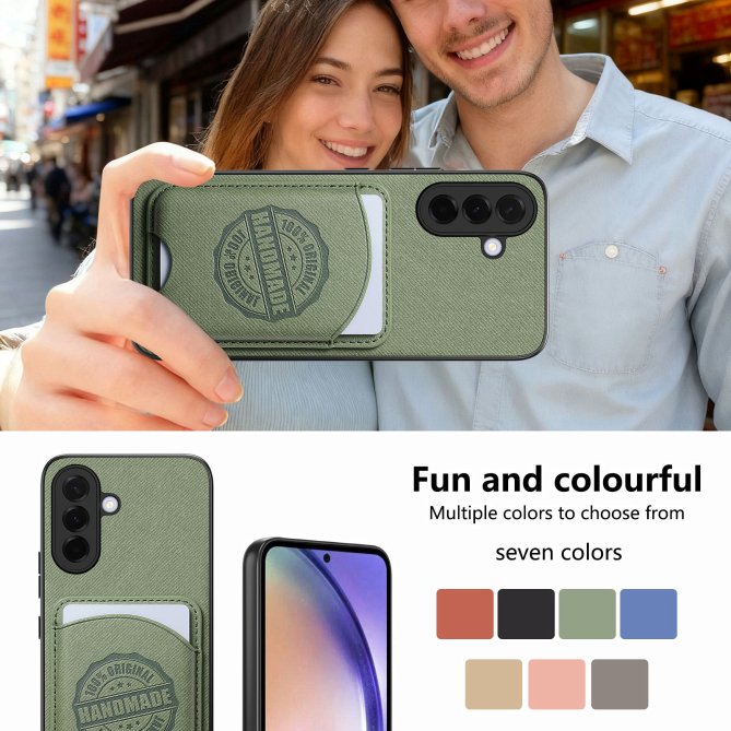 Coque Samsung Galaxy A27 twill PC TPU porte-cartes magnétique amovible