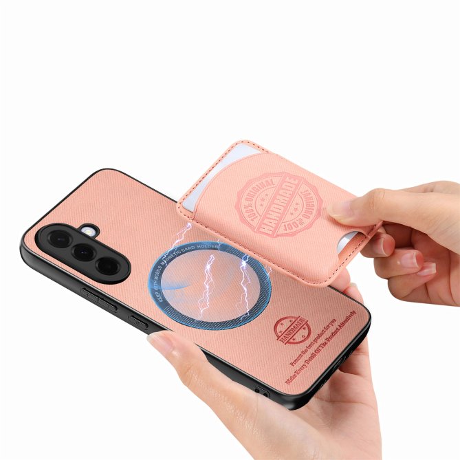 Coque Samsung Galaxy A27 twill PC TPU porte-cartes magnétique amovible