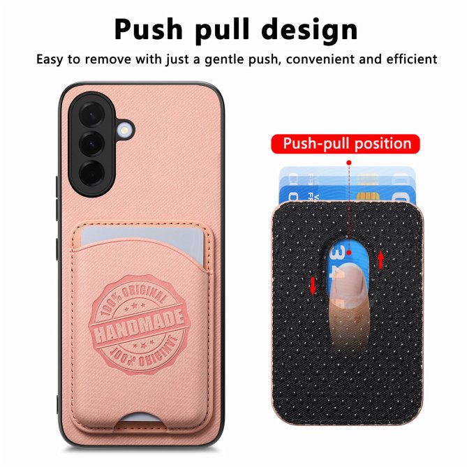 Coque Samsung Galaxy A27 twill PC TPU porte-cartes magnétique amovible