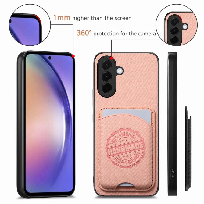 Coque Samsung Galaxy A27 twill PC TPU porte-cartes magnétique amovible