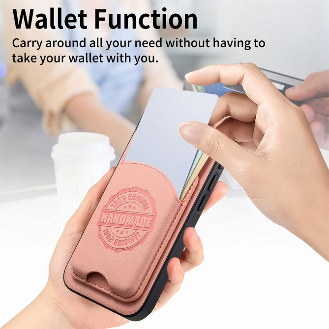 Coque Samsung Galaxy A27 twill PC TPU porte-cartes magnétique amovible