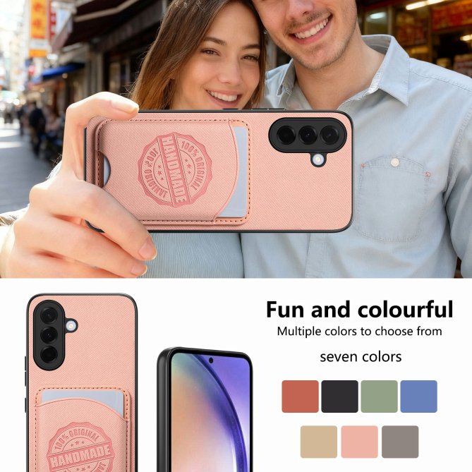 Coque Samsung Galaxy A27 twill PC TPU porte-cartes magnétique amovible