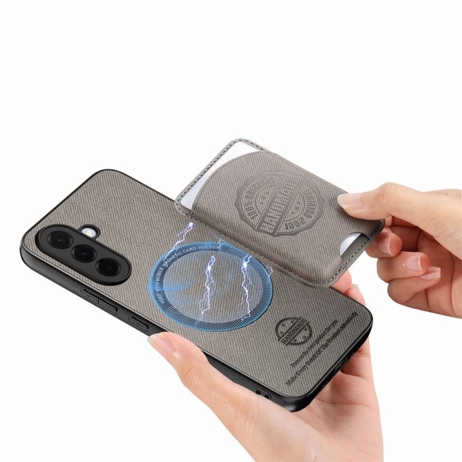 Coque Samsung Galaxy A27 twill PC TPU porte-cartes magnétique amovible