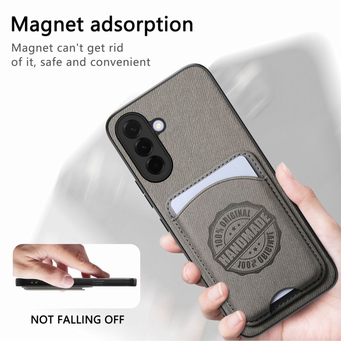 Coque Samsung Galaxy A27 twill PC TPU porte-cartes magnétique amovible