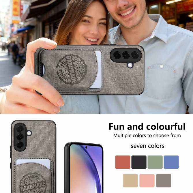 Coque Samsung Galaxy A27 twill PC TPU porte-cartes magnétique amovible