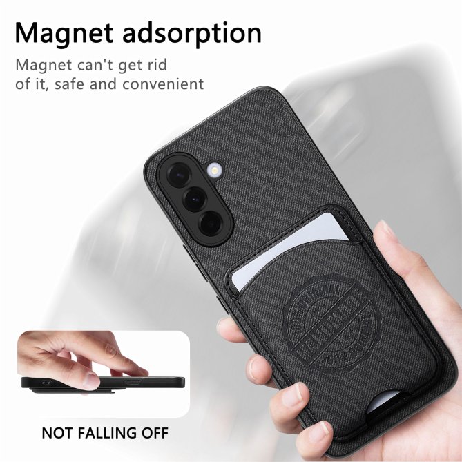 Coque Samsung Galaxy A27 twill PC TPU porte-cartes magnétique amovible