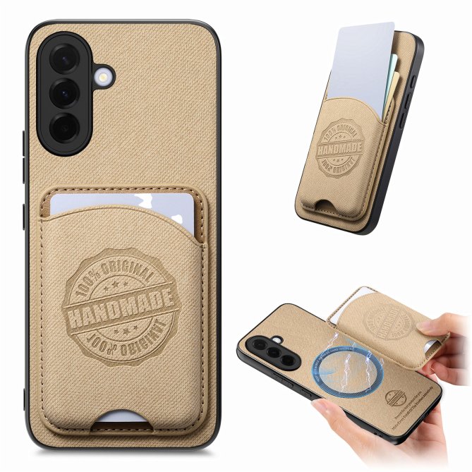 Coque Samsung Galaxy A27 twill PC TPU porte-cartes magnétique amovible