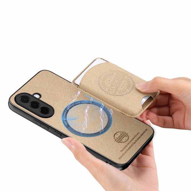 Coque Samsung Galaxy A27 twill PC TPU porte-cartes magnétique amovible