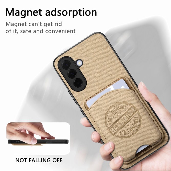 Coque Samsung Galaxy A27 twill PC TPU porte-cartes magnétique amovible