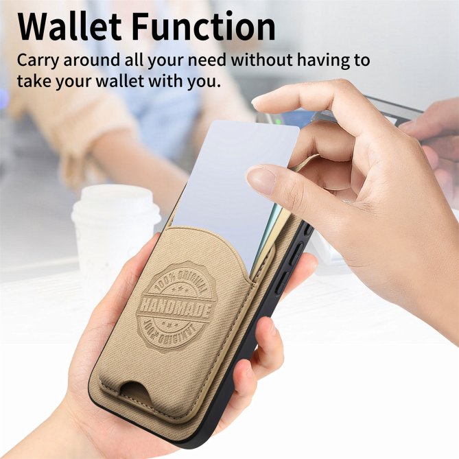 Coque Samsung Galaxy A27 twill PC TPU porte-cartes magnétique amovible