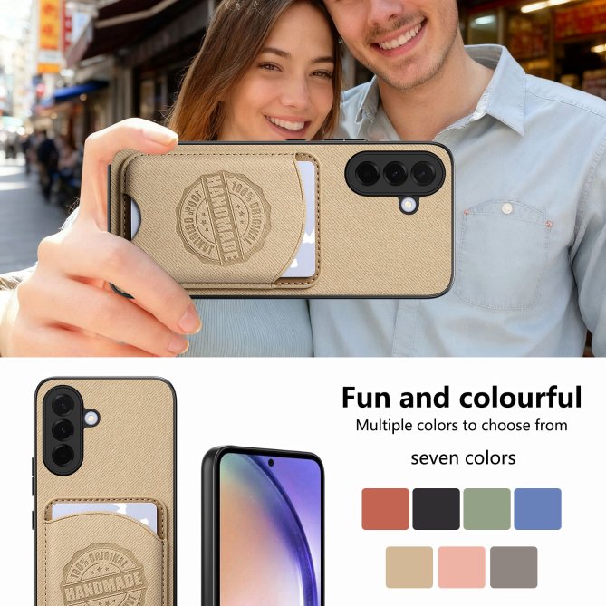 Coque Samsung Galaxy A27 twill PC TPU porte-cartes magnétique amovible