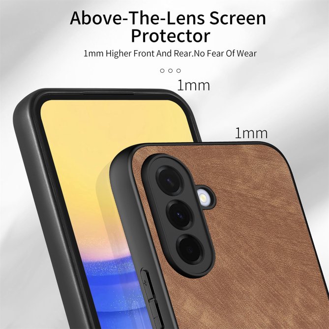 Coque Samsung Galaxy A27 slim rétro cuir anti-choc