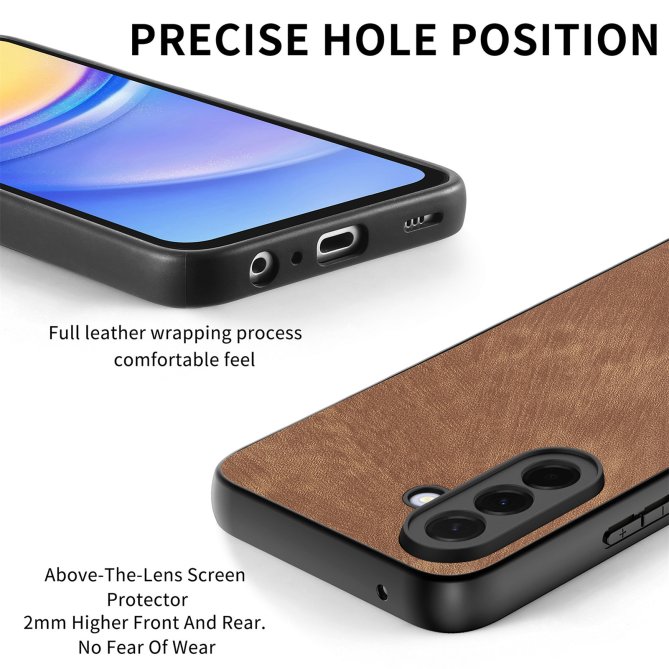 Coque Samsung Galaxy A27 slim rétro cuir anti-choc