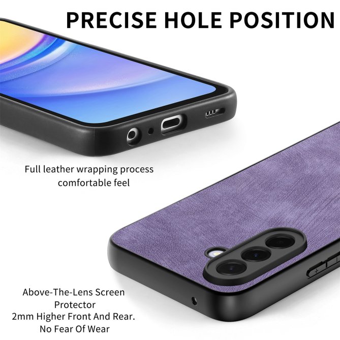 Coque Samsung Galaxy A27 slim rétro cuir anti-choc