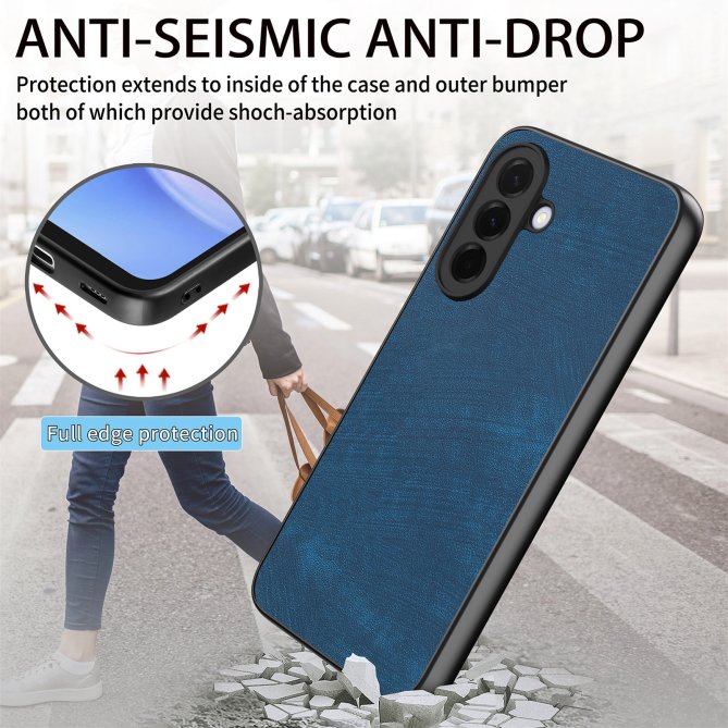 Coque Samsung Galaxy A27 slim rétro cuir anti-choc