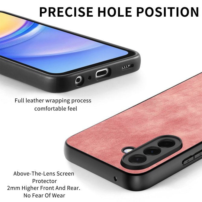 Coque Samsung Galaxy A27 slim rétro cuir anti-choc