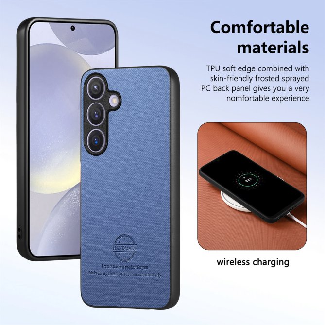 Coque Samsung Galaxy A27 texture tissu cuir slim