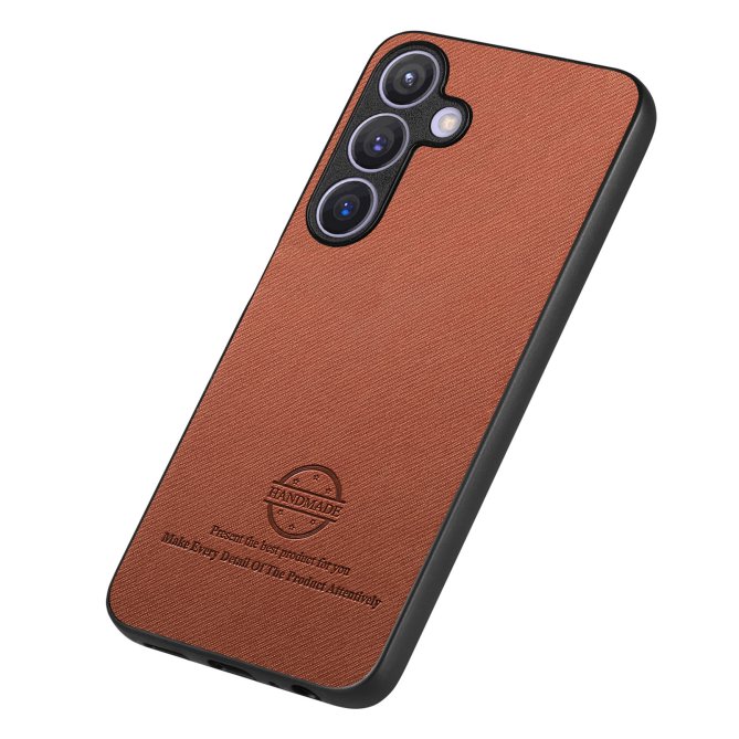 Coque Samsung Galaxy A27 texture tissu cuir slim