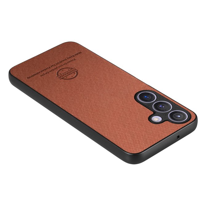 Coque Samsung Galaxy A27 texture tissu cuir slim