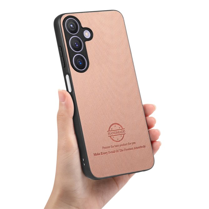 Coque Samsung Galaxy A27 texture tissu cuir slim