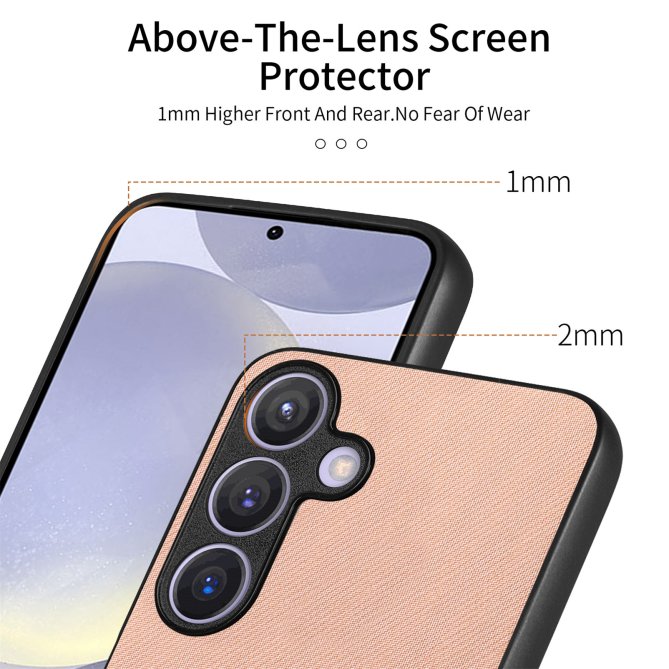 Coque Samsung Galaxy A27 texture tissu cuir slim