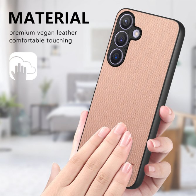 Coque Samsung Galaxy A27 texture tissu cuir slim