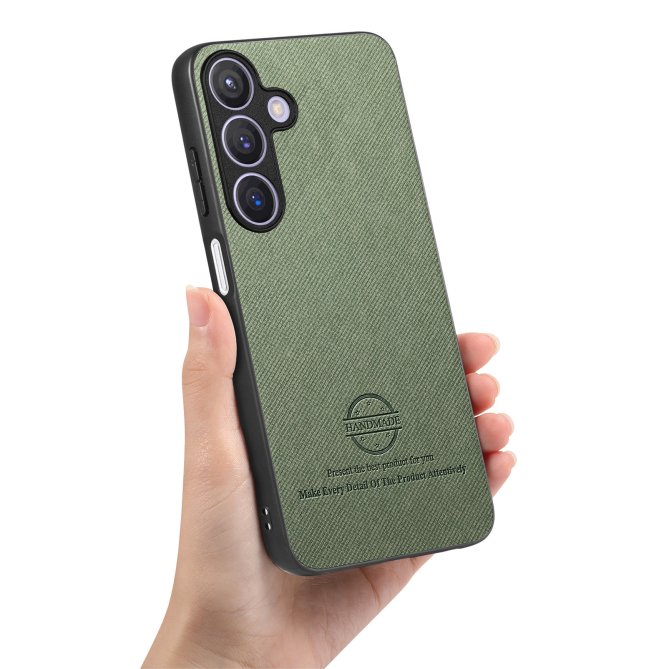 Coque Samsung Galaxy A27 texture tissu cuir slim