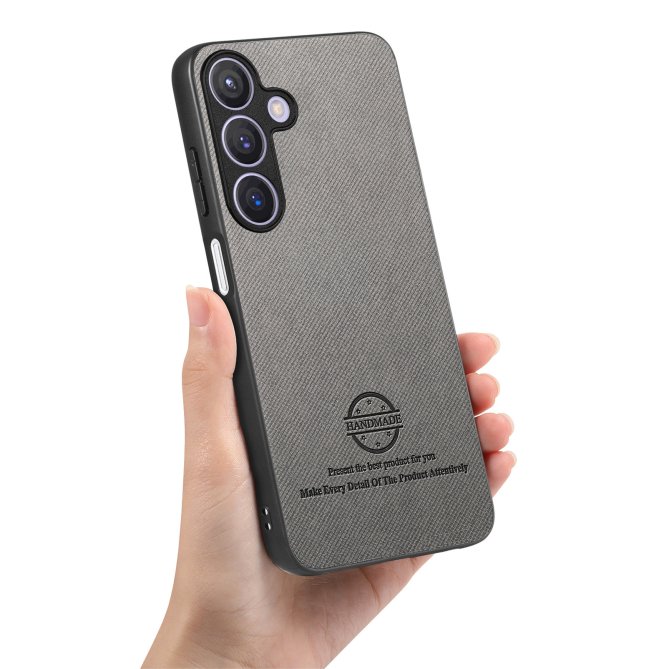 Coque Samsung Galaxy A27 texture tissu cuir slim